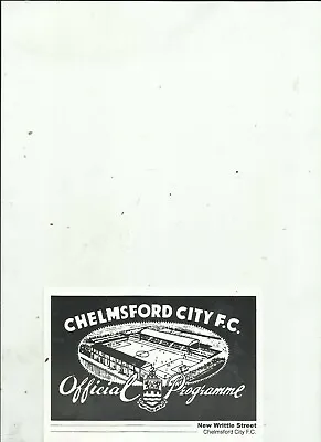 CHELMSFORD CITY FC Postcard (unused) • £1.49
