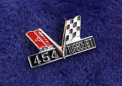 Chevy Bowtie 454 Turbo-Jet Hat Lapel Pin Accessory GM Chevelle LS-5 LS-6 • $10.95