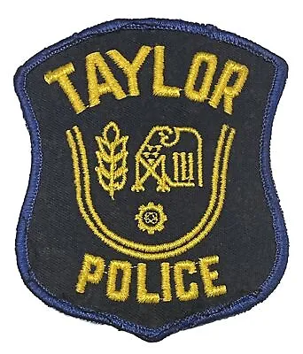 Taylor Police Patch Michigan Service Embroidered Badge Emblem MI Memento • $4