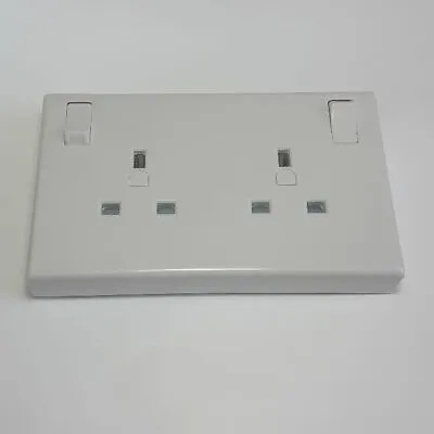 Convert 1g To 2g Sockets - 13Amp Single To Double 2 Gang Wall Socket Converter • £8.54