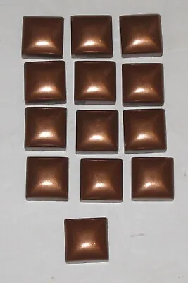 1 X1  Metal Copper Resin Deco Insert Accent Wall Tile  - Lot Of 13 Pcs • $19.99