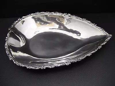 Heavy Fabian Mexican Sterling Silver 925 Leaf Shaped Dish Bowl - 445 Grams • $475