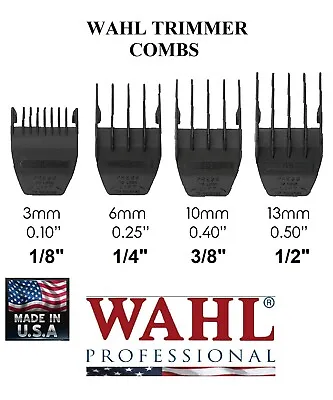 Wahl CUTTING GUIDE COMB SET Fit PEANUTBERETSterling BULLETMAG2 Plus Trimmers • $23.97