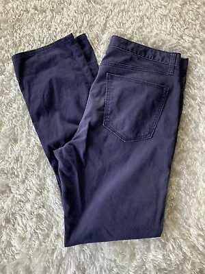 Banana Republic Slim Sueded Washed Indigo Pants Mens 36x34 Textured 2016 • $12.99