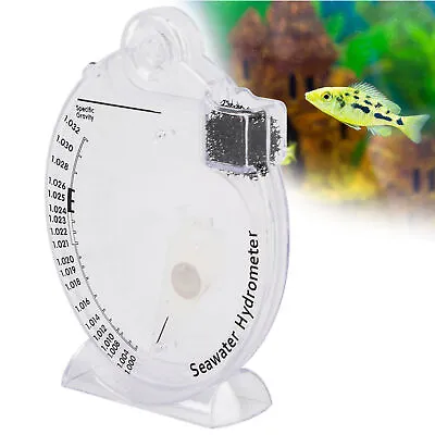 Test Saltwater Aquarium Gravity Test Sea Hydrometer Fish Tank Pets Animals For • £16.19