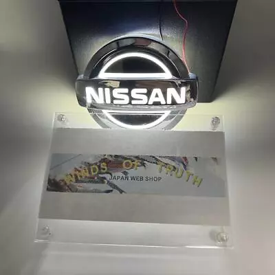 Nissan 5D LED Emblem 117x100mm 3 Colours Car Parts Exterior Parts 4.61 ×3.94 In • $52.99