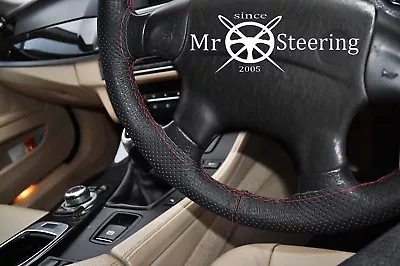 For Mercedes Clk W208 Perforated Leather Steering Wheel Cover Dark Red Double St • $33.50