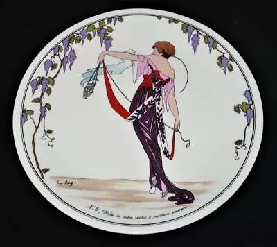 Villeroy & Boch DESIGN 1900 Bread Plate #6 Robe De Satin Violet Art Deco Women • $35.99