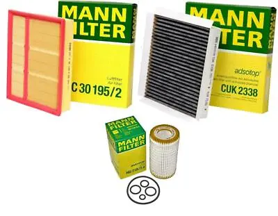 Mann Oil Air Carbon Cabin Filter Kit For Benz W163 ML320 ML350 ML500 ML55 AMG • $49.95