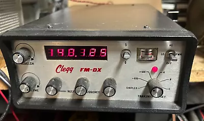 Clegg FM-DX Transceiver W Mic 2 Meter HAM Radio Amateur VHF FM - Powers On • $99