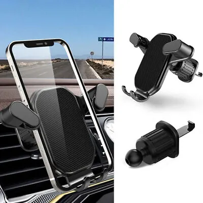 Universal Air Vent Mobile Phone Hook Clip Cradle Car Holder Mount Stand Bracket • £5.19