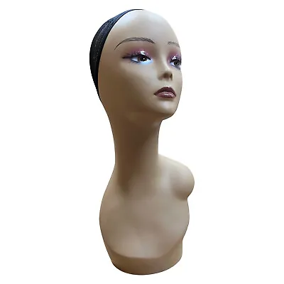 $26.39 • Buy BF Women Mannequin Head Wig Hat Display Soft Material Doesn't Crack, Pretty Face