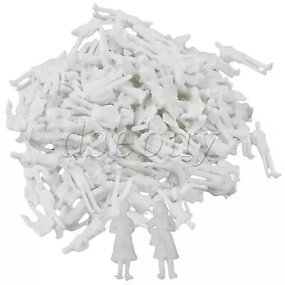 200 Pieces Plastic Model People Figures 1:100 Scale For Train Architectuals • $8.58