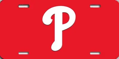 MLB Philadelphia Phillies Retro Red With White P Car Truck SUV  License Plate • $18.99