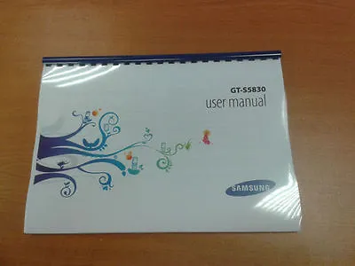 SAMSUNG GALAXY ACE GT-S5830i PRINTED INSTRUCTION MANUAL 131 PAGES (A5) • £13.99