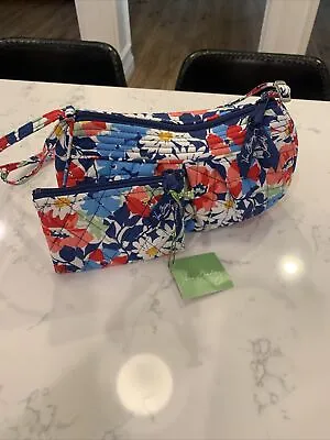 New Summer Cottage Small Shoulder Bag Vera Bradley Crossbody Cotton. Set Of 2. • $25