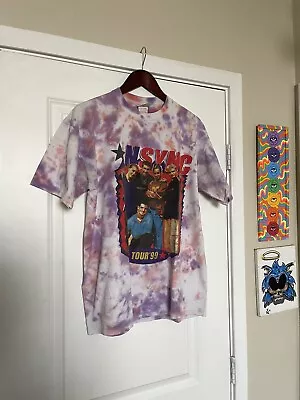 Vintage Tie Dyed 1999 *Nsync Concert Band Tour Merch Shirt Size ￼L Jerzees • $150