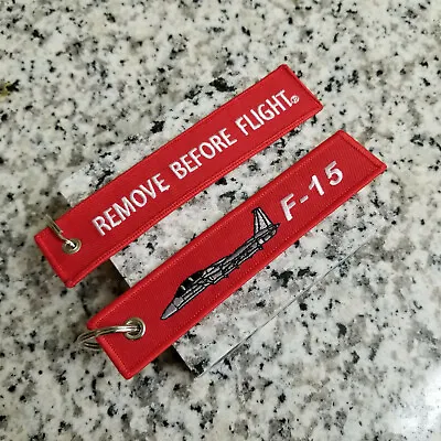 F-15 Eagle Remove Before Flight ® Keychain Tag Streamer! • $9.99