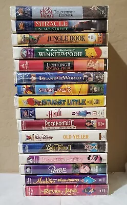 VHS VIDEO TAPES Movies KIDS Disney & Others - You Choose - Clamshell Cases • $2