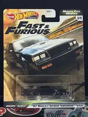 Hot Wheels Premium Fast & Furious Motor City Muscle '87 Buick Grand National GNX • $10