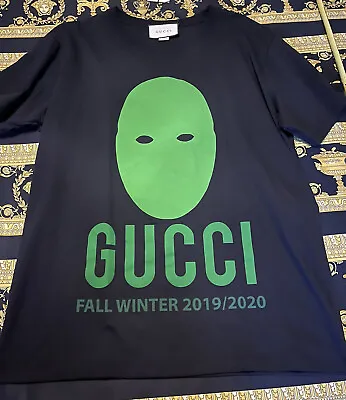 $822.24 • Buy NEW 100% AUTH GUCCI Manifest Collection Ski Mask T-shirt Size L Black