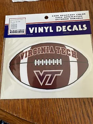 NCAA*Virginia Tech Football 🏈Vinyl Decal VT  Fade Resistance Outdoor Nice Sz NU • $4.35