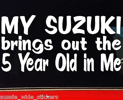 $6.90 • Buy Sierra Vitara ZOOK 4x4 Funny Stickers 5 Year Old Suit SUZUKI 200mm