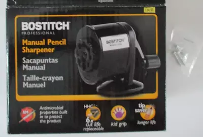 BOSTITCH Manual Pencil Sharpener All Metal Sturdy Die Cut Base  Kid Grip Size • $9.88