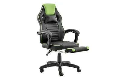 $239 • Buy Ergolux 122cm Tempest Ergonomic Gaming Chair Office/Work Seat W/ Footrest Green