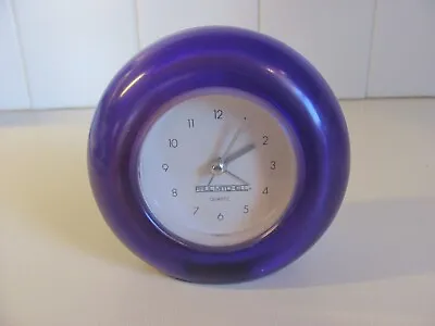 Vintage Paul Mitchell Purple Lucite Analog Donut Alarm Clock - 1990's • $10