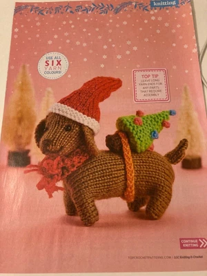£2 • Buy Toy Knitting Pattern Christmas Tree Dog Puppy 15cm (Z)