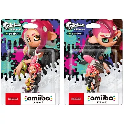 Nintendo Amiibo Splatoon 2 Series Figure Octoling Boy + Girl Set For Switch NS • $87.50