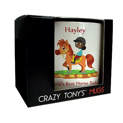 Girls Horse Riding Presents Horse Riding Mug Crazy Tony's Fun Riding Presents • £11.94