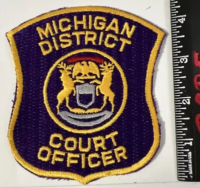 Michigan District Court Officer Patch • $3.95