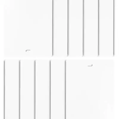 PVC Vertical Blind Replacement Slats Curved Smooth White 58.5 X 3.5 (10-Pack)... • $38.43