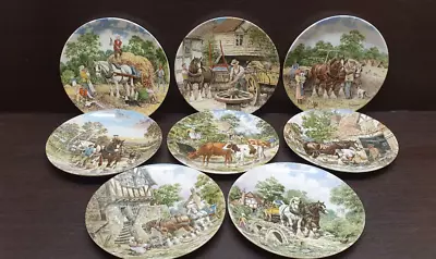 £24.99 • Buy 8x Collectors Plates Life On The Farm Plates Bradex Wedgwood Barlaston