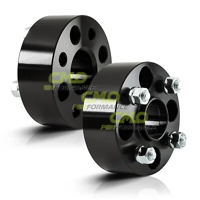 2pc 50mm Black Wheel Spacers 4x114.3 Fits 4lug 240sx Cube Sentra Versa G20 240Z • $64.95