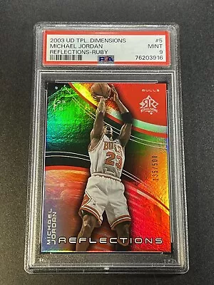 Michael Jordan 2003 Upper Deck Triple Dimensions Reflections Ruby /500 Psa 9 Nba • $500