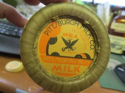 Pittsburgh PA. Pittsburgh Milk Co. NRA Eagle Logo Milk Bottle Cap • $9.99