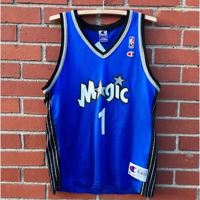 Orlando Magic #1 Tracy McGrady NBA Jersey - Sz Small - Vtg 90s Champion • $51