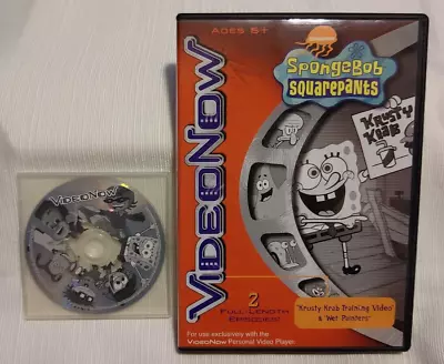 VideoNow SpongeBob Krusty Krab Training Video Wet Painters And Nickelodeon Disc • $15