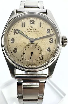 Rolex Oyster Royal 1947 Rare Gents Ref 4444 Vintage 32mm Watch Serviced • $2303.44