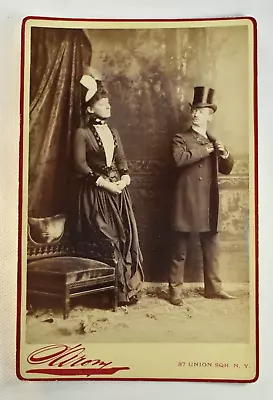 Napoleon Sarony Photo From Augustin Daly Theater Scene Cdv Cabinet Card 1884 • $129.99