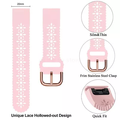 20mm Quickfit Lace Strap For Garmin Fenix 6S Pro 7S 5S MK2S Silicone Watch Band • $22.31