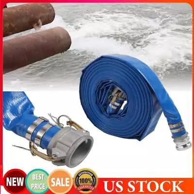 Lay Flat Hose PVC 51mmx1.35mmx30m 6 Bar High Pressure Pump Discharge Hose • $79.99