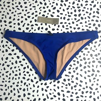 NEW NWT J. Crew Lowrider Bikini Bottoms K4845 Low Hipster Swim RBL BLUE $45 L • $24.99