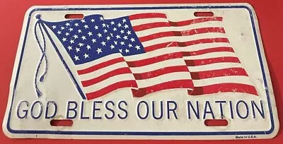 God Bless Our Nation Booster License Plate USA Flag America • $15.99