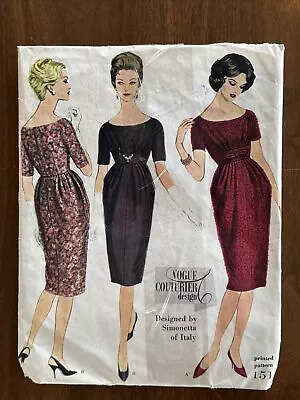 Simonetta Of Italy Vogue Couturier Design 151 Vintage Pattern Size 12 Cut * • $9.99