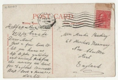 £2 • Buy Miss Maudie Reading 65 Hardens Manorway New Charlton Kent 16 Feb 1912  260c