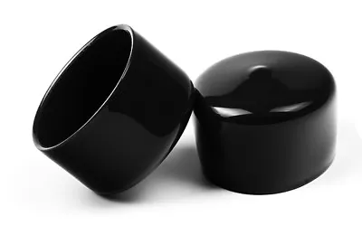 Herco Round Dip-Molded Vinyl Plastic Cap (Black) - 2 Pcs. • $10.49